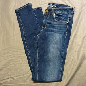 American eagle skinny jeans X-long size 8